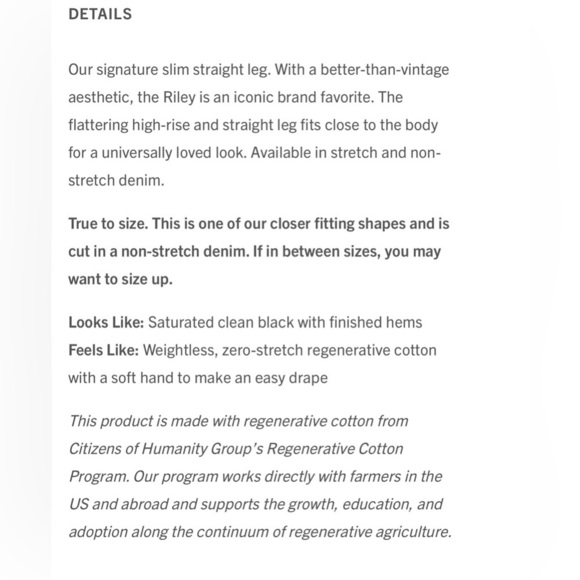 Agolde Riley Button Fly High Rise Crop Straight Black Jeans Size 24 - Picture 8 of 15